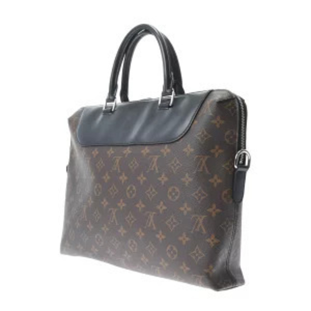 Louis Vuitton Business Bag Brown Port Black Macassar Document Jour Brown